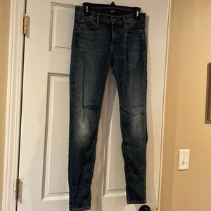 Hudson skinny mid rise jeans